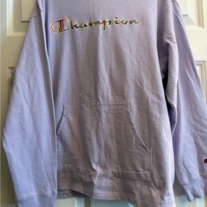 Champion Men's Light Purple Crewneck Sweater